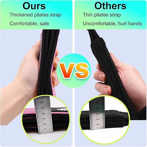 Miniatura 9 de Lights Mountain 1 par de correas de doble bucle de pilates para reformer fitness, correas de anillo en D, accesorios de ejercicio de yoga para