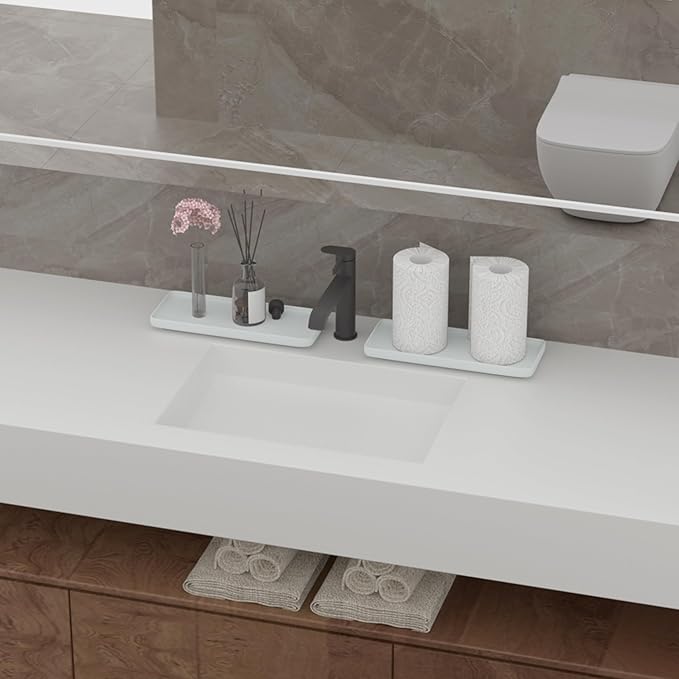 Bandeja de Baño Premium de Cerámica - Organizador Antideslizante miniatura 6