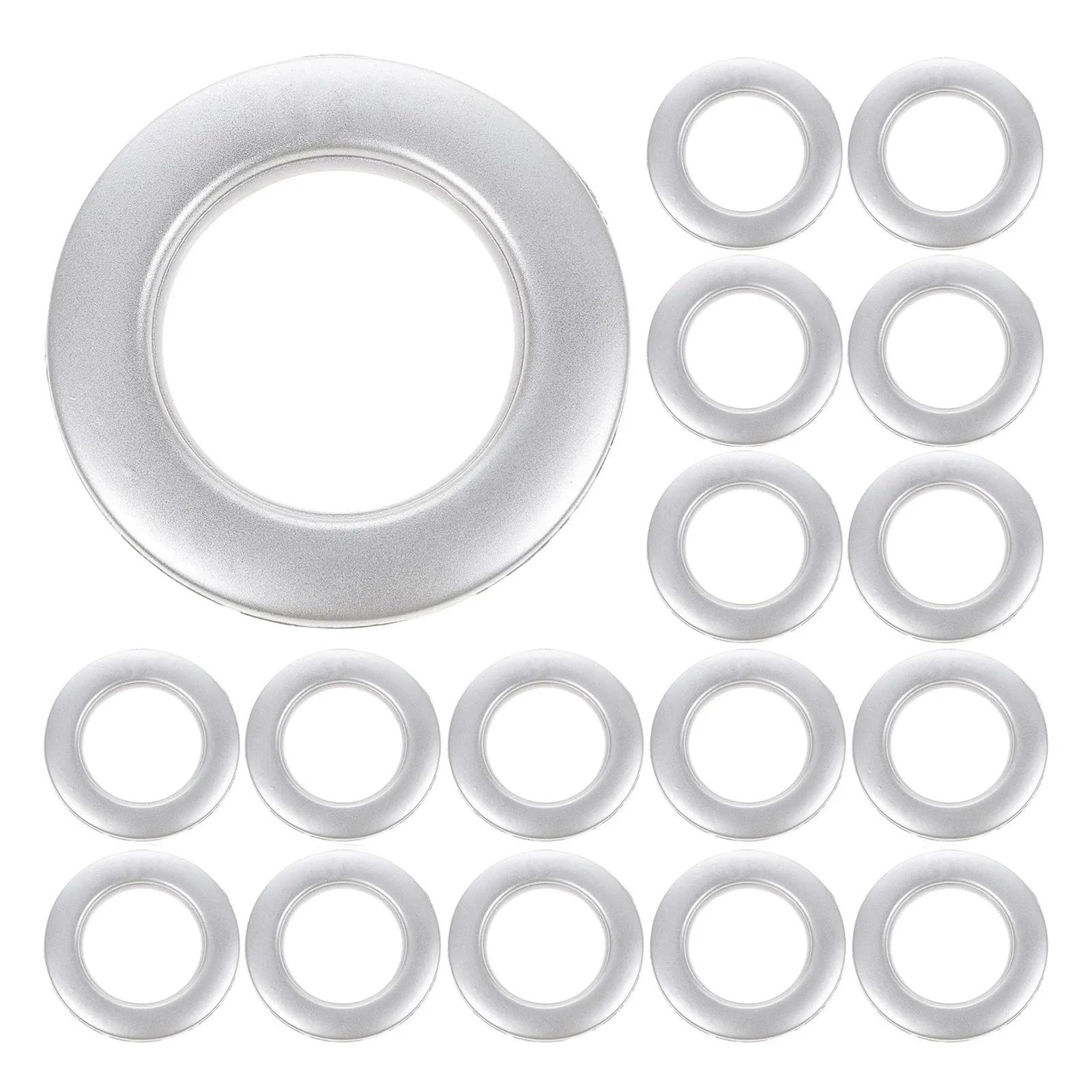 Curtain Grommets 80Pairs Curtain Grommets Plastic Eyelet Rings Low Noise Sliding For Sheer Drapery Fabric Fastener Reusable for Curtains Drape