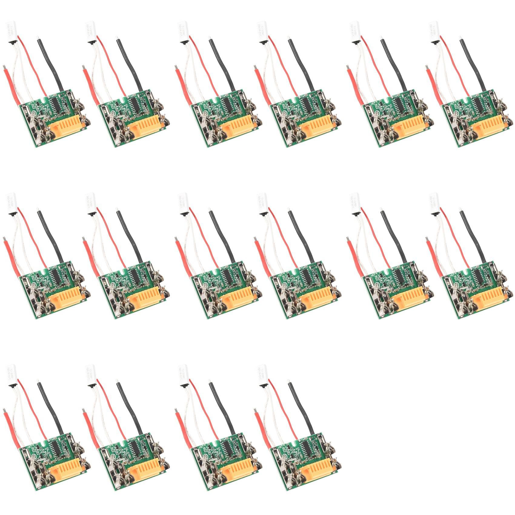Jnchdghwa Green 16Pcs Pcb Circuit Module Board Parts 18V Battery Chip Pcb Board Replacement For Bl1830 Bl1840 Bl1850 Lxt400
