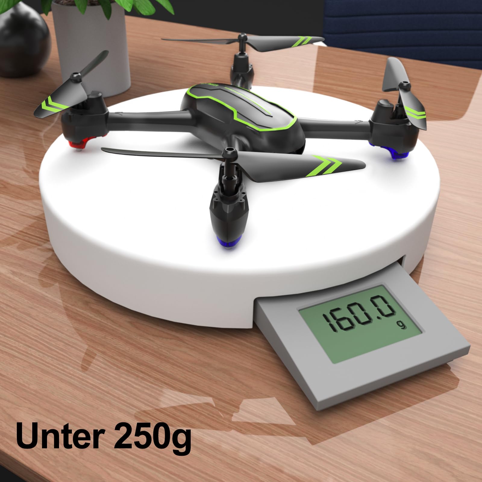 Loolinn | Drohne GPS - Drohne mit Kamera HD 1080p für Kinder über 12 Jahre, RC Quadrocopter Drohnen/GPS Automatisch Rückkehr / 32 Min Flugzeit / 2 Akkus