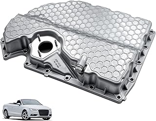 06K103600R Engine Pan Conversion Kit Aluminum Retrofit Low Profile Oil Pan Kit Replacement for A1 A3 S3 A3RS3 TT Golf GTI 06K103600AE 06K103600D (Aluminum)