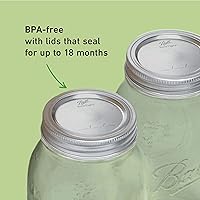 Vista 4 de Ball Tarros Mason de 32 onzas con tapas y bandas