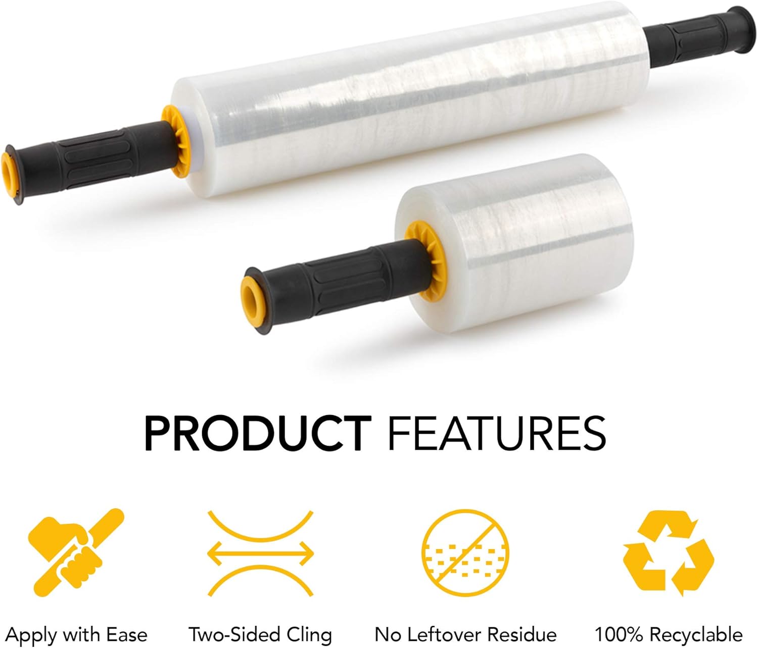 Exсluѕіvе Dіѕсоunt 🔥 5 Inch and 15 Inch Stretch Film (2 of Each Size) Total 4 Stretch Rolls and 2 Handles - Industrial Clear Plastic Stretch Wrap with Handles - Stretch Wrap for Moving and Pallet Wrapping - 1000 Feet Long Onе-Dау Sаlе: Uр tо 80% оƒƒ 5 Inch and 15 Inch Stretch Film (2 of Each Size) Total 4 Stretch Rolls and 2 Handles - Industrial Clear Plastic Stretch Wrap with Handles - Stretch Wrap for Moving and Pallet Wrapping - 1000 Feet Long