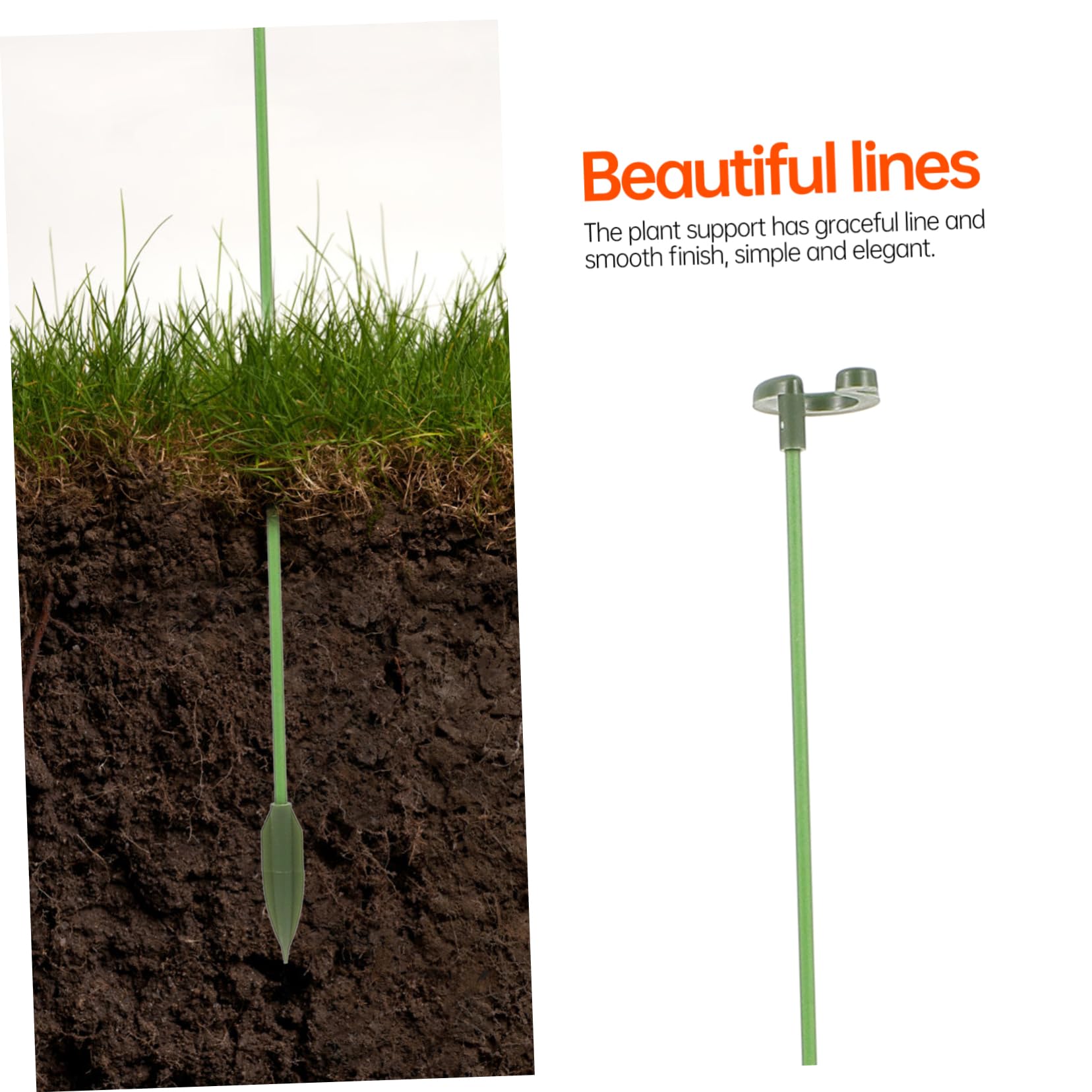 Abaodam 3 Sätze Pflanzenstützrahmen Blumen- eingetopft Stützgestell für Kletterpflanzen Einsätze Pflanzenpfähle Hochleistungs-Gartenpfähle kleine Gartenpfähle Plastik Green