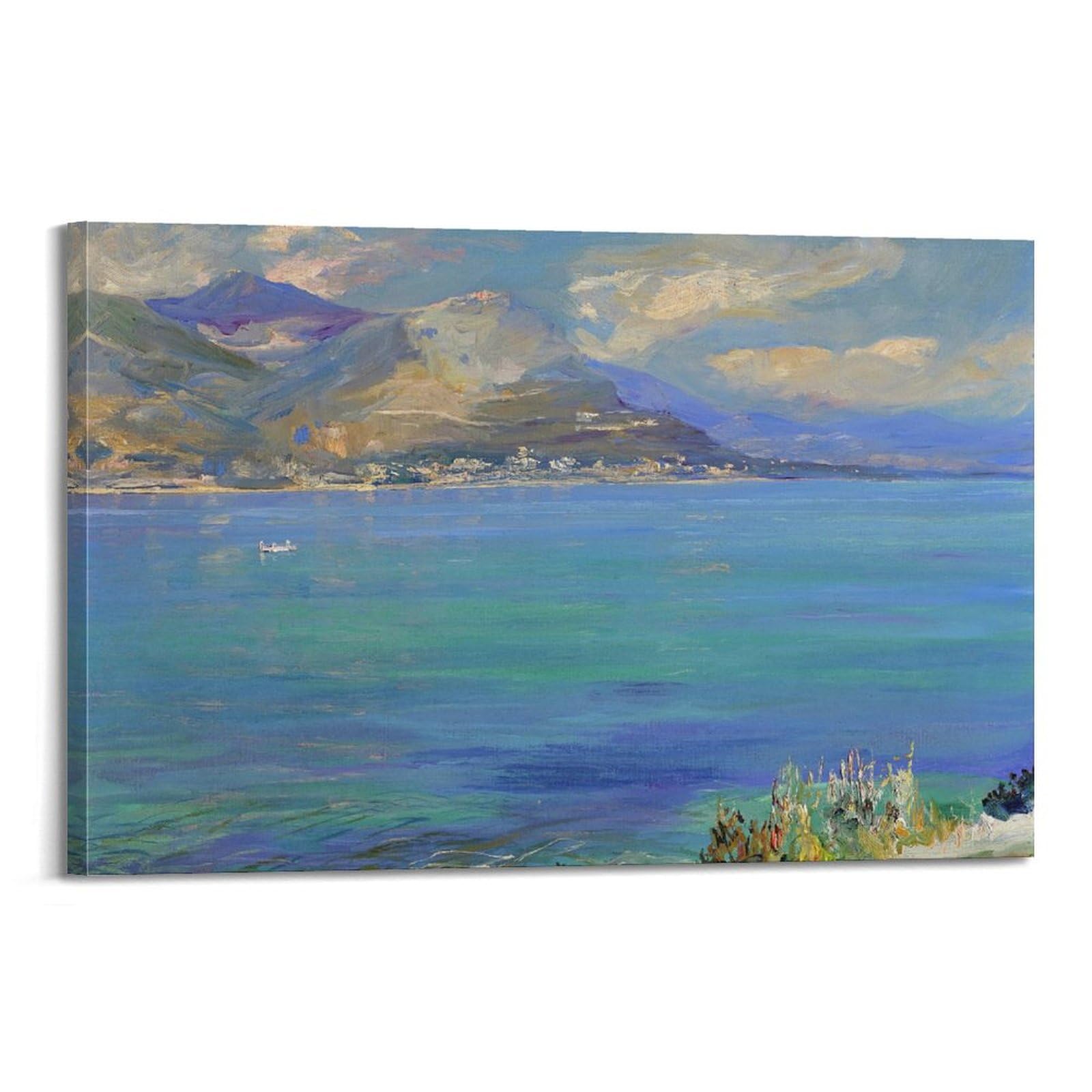 Sir John Lavery,Beaulieu,Bay Landscape Wall Art,art Prints,Vintage Art,canvas Wall Art,famous Art Prints,V4993 Poster Decorative Painting Canvas Wall Posters And Art Picture Print Modern Family Bedroo