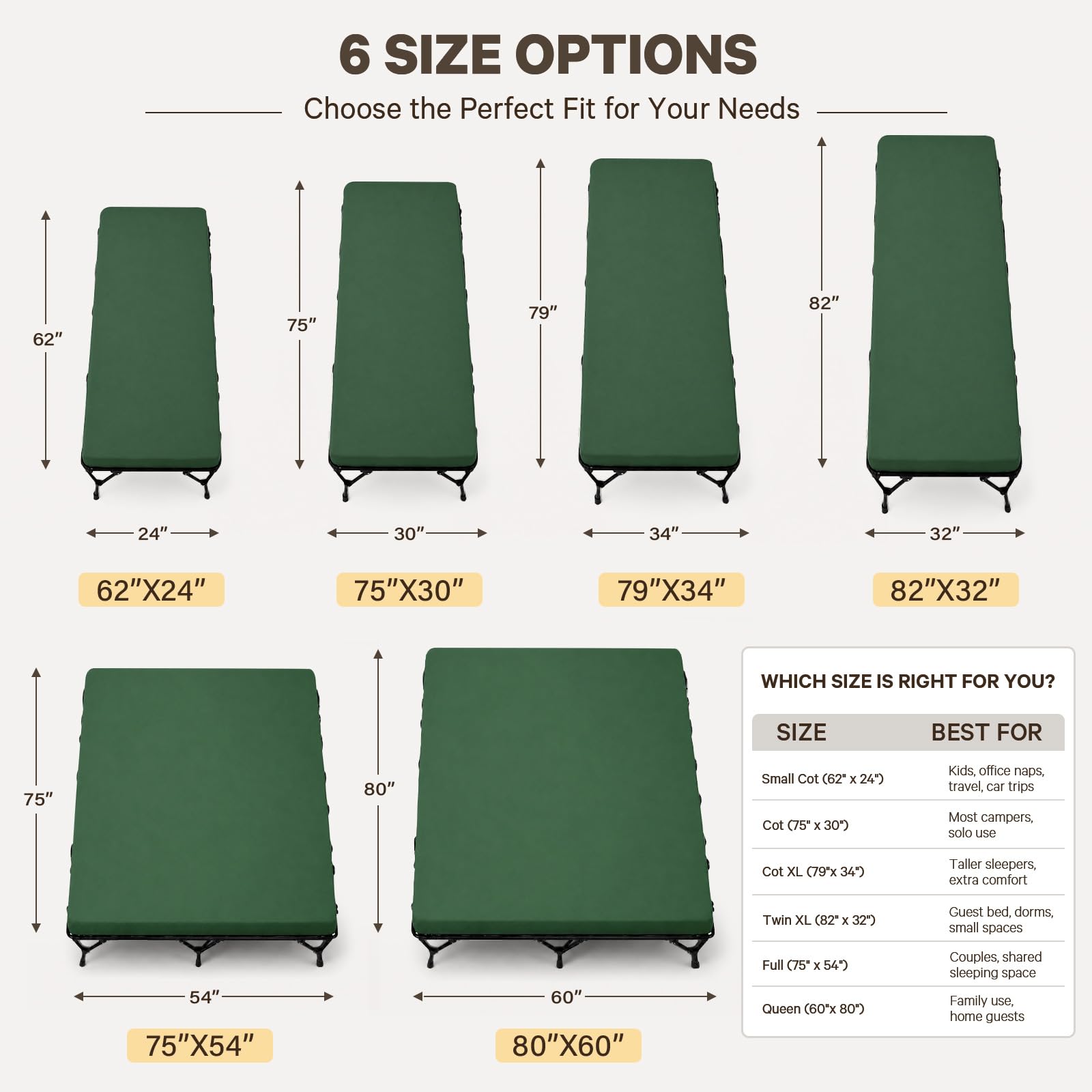 CYMULA Memory Foam Camping Mattress Pad Isomatte Portable Roll Up Mattress for Adults Camping Bed Pads for Sleeping, Guest Bed for Sleepover Car Bed with Travel Bag