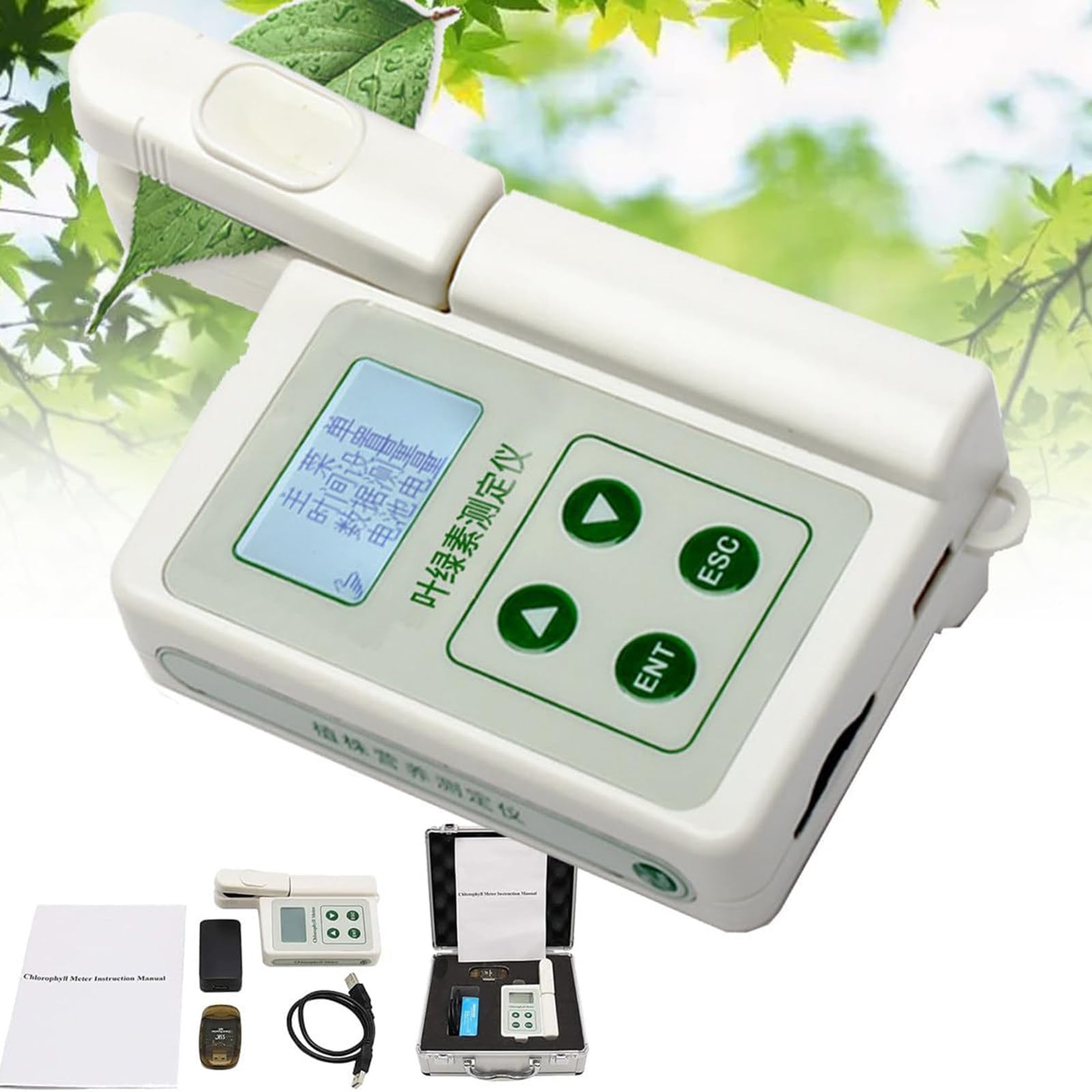 Compteur de chlorophylle numérique pour corriger les carences de nutrition des plantes