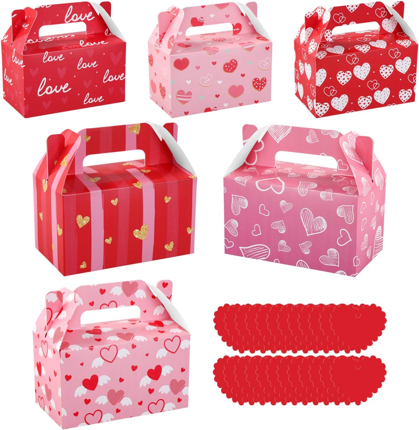 Toyvian 24 Pack Christmas Treat Boxes Party Favor Boxes