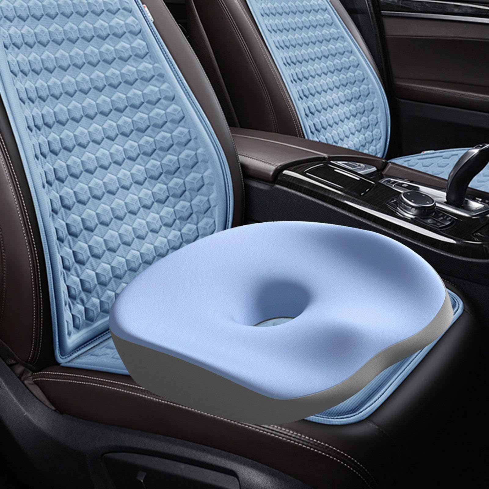 Generisch Cojín para silla de escritorio para sentarse largo, cojín para personas mayores, cómodo cojín para silla de escritorio, cojín para silla de ruedas, cojín de espuma transpirable para sillas