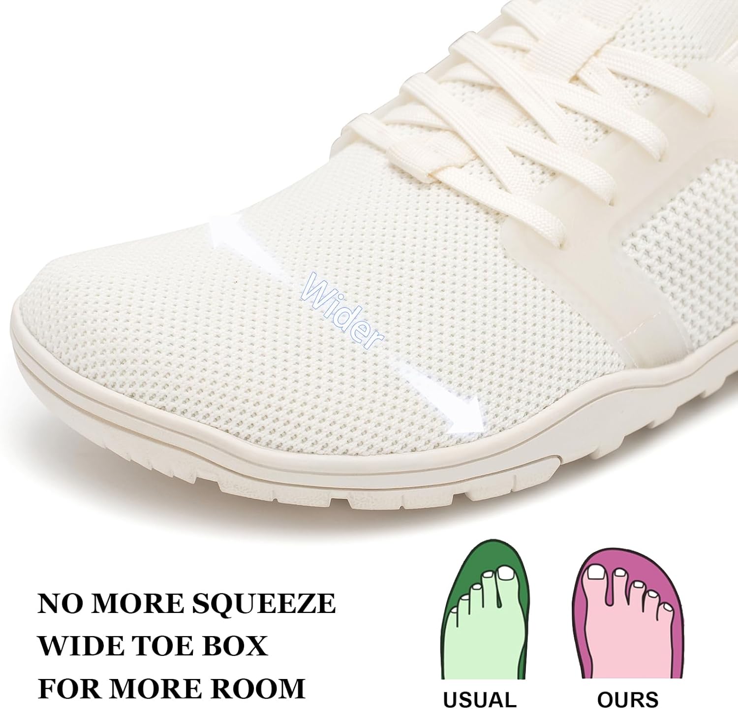 Pulltop Barefoot Trail Running Shoes for Womens - Wide Toe Box | Zero Drop Sole | Minimalist Crossfit Training Shoes - Image 4