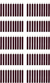 PROSPERRO LUMO by Parkash Candles Chime/Stick/Spell Candle Set of 100 | Ritual Spell | Unscented (Dark Brown)