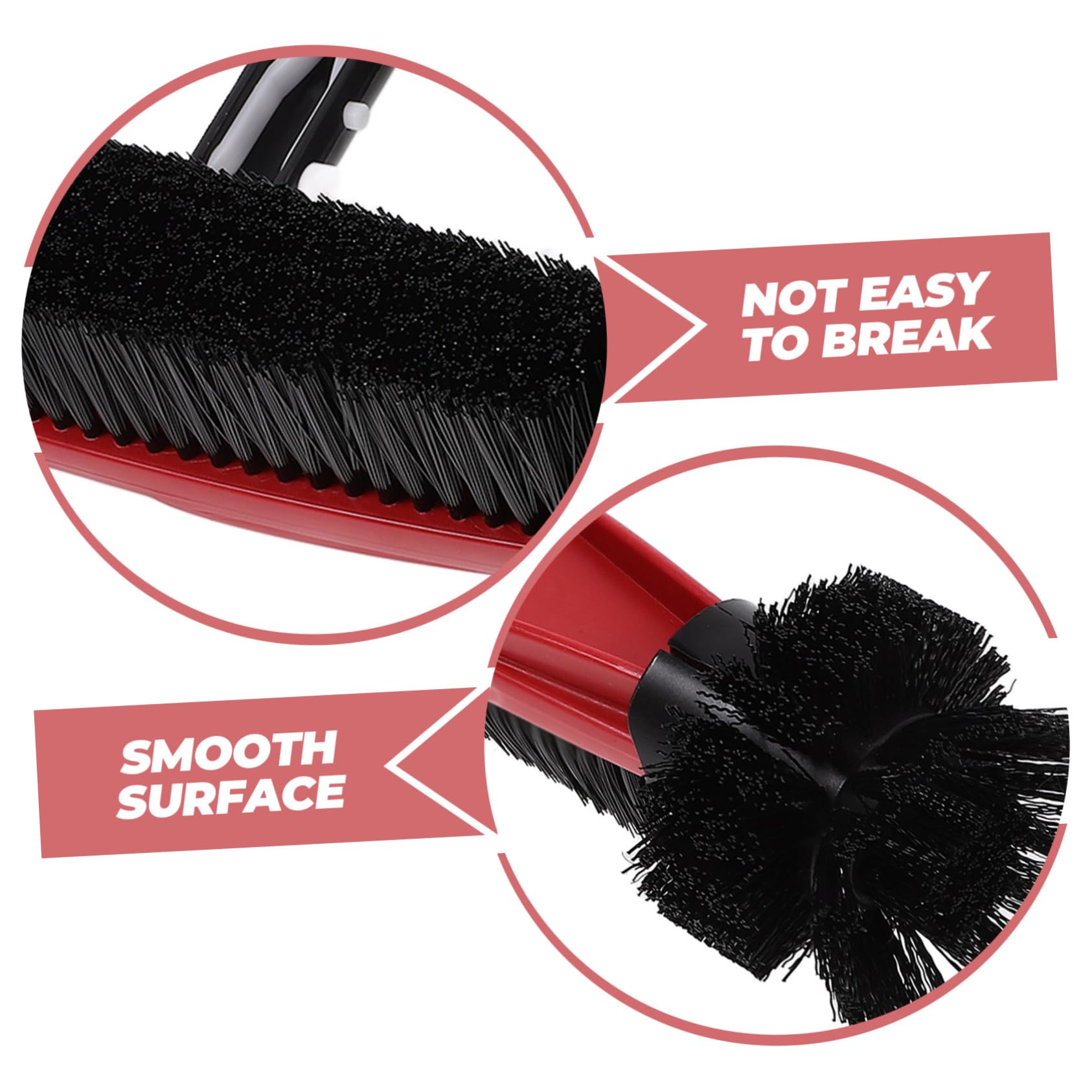 Brosse de Piscine Rotative 180° Poils en Nylon et PP Manche Amovible pour Parois, Angles et Nettoyage des Saletés Fines