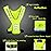 TOURUN Reflective Running Vest Gear with Pocket for Women Men Kids, Safety Reflective Vest Bands for Night Cycling Walking Bicycle Jogging