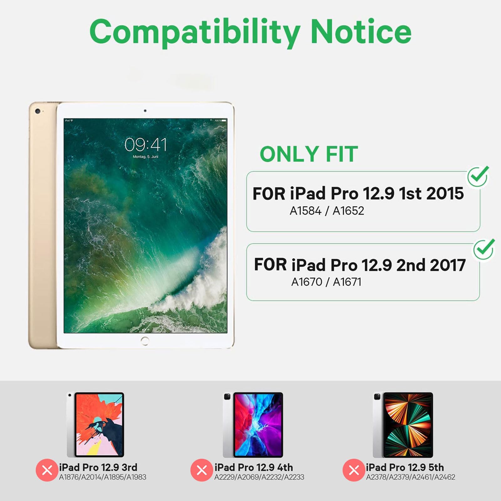 Custodia Tastiera per iPad PRO 12.9" 2017/2015 TPU Porta Penna