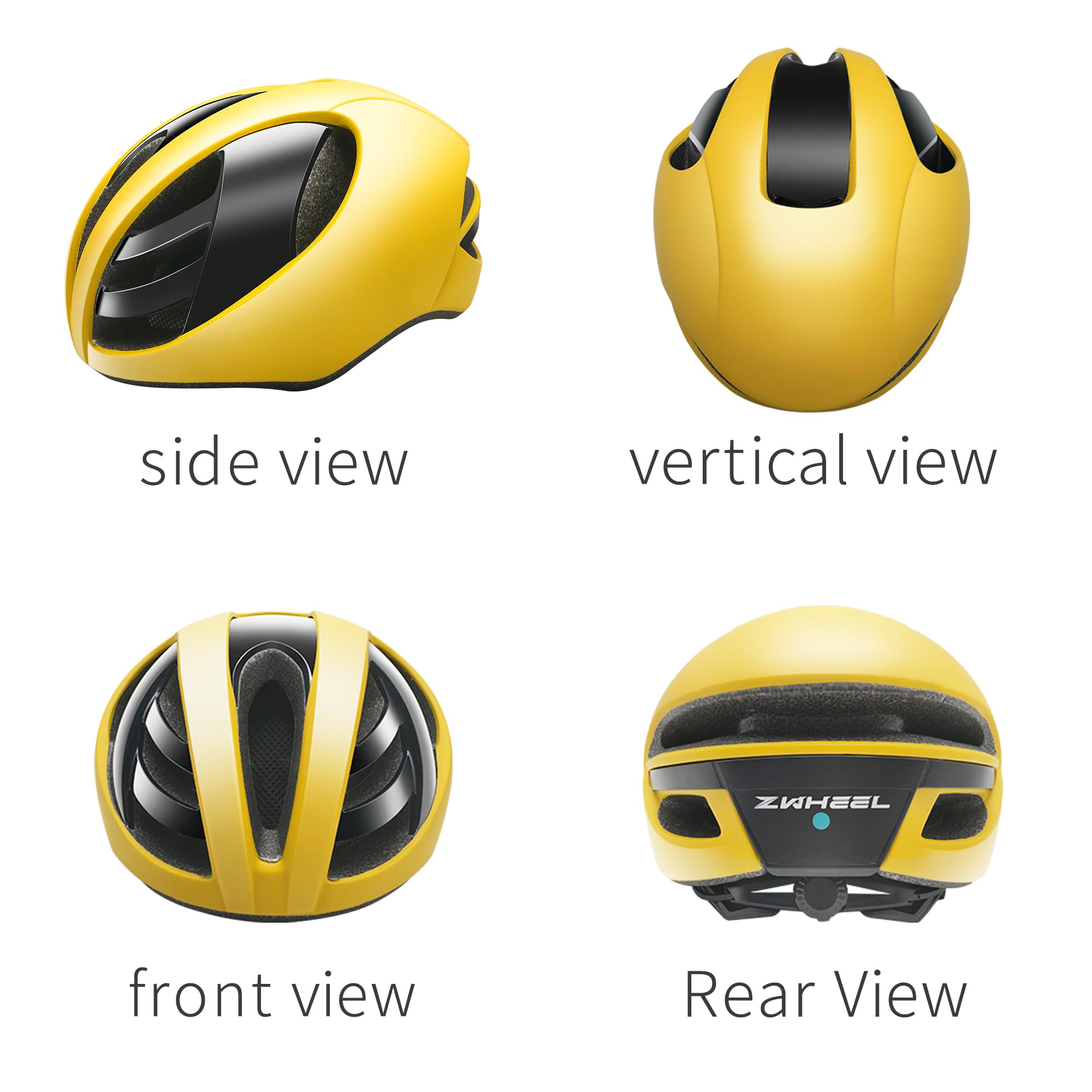 ZWHEEL Casco de Patinete con Luz de Freno y Luz de Direccion - Intermitentes- Casco de Ciclismo y Bicicleta para Adultos - Ligero con Forro Desmontable - PC + EPS - 14 Respiraderos y Cable USB Carga