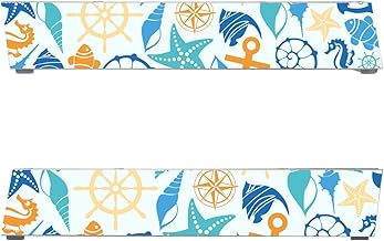 'Disagu SF de SDI de 3316 _ 1037 Diseño Protector de Pantalla para Nintendo Wii Soporte – Diseño mar patrón Azul de Amarillo Transparente
