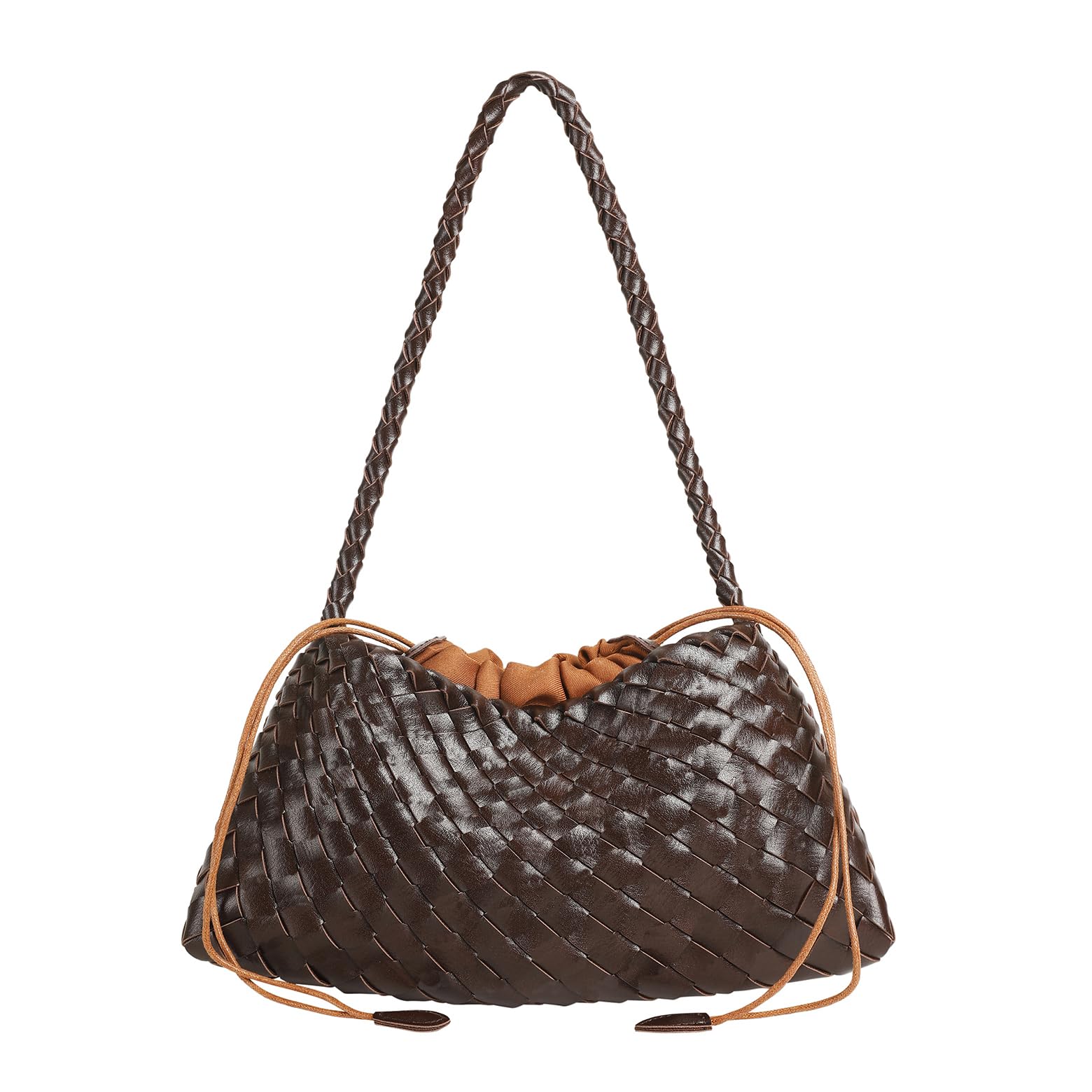 YLYYHH Basket Woven Handbag, Woven Shoulder Bag Cute Hobo Purse Tote Handbag