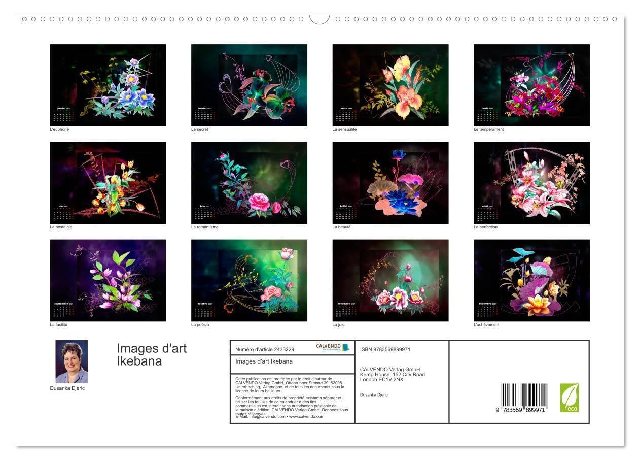 Images d'art Ikebana (Calendrier mural haut de gamme 2027 DIN A2 vertical), CALVENDO calendrier mensuel: Découvrez l'art Ikebana (CALVENDO Nature)