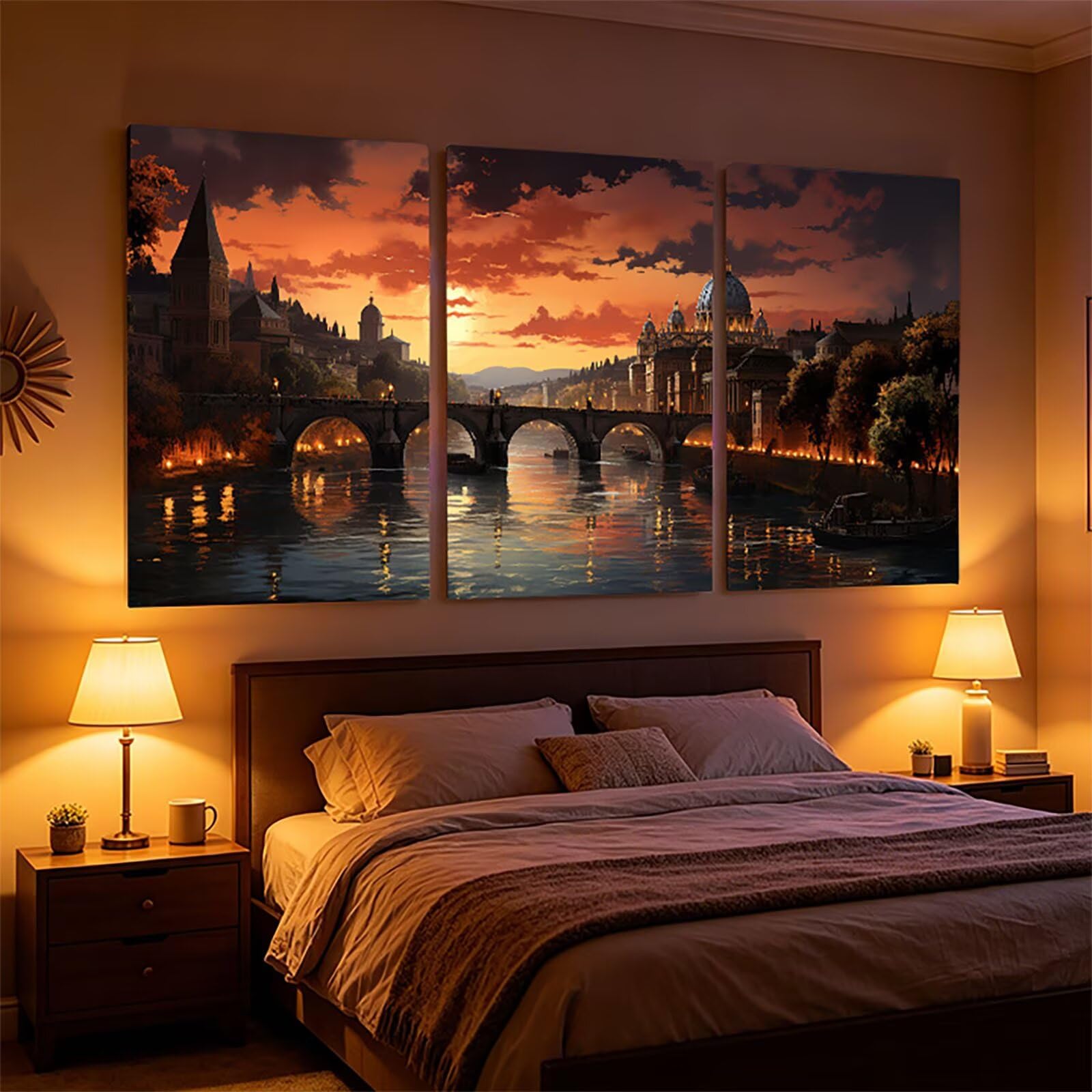 Zestawy sztuki diamentowej Mekki dla dorosłych, 5D DIY, miejskie malarstwo diamentowe, pełne zestawy wierteł, 91 x 61 cm, kryształ górski do malowania według numerów, haft krzyżykowy do dekoracji domu