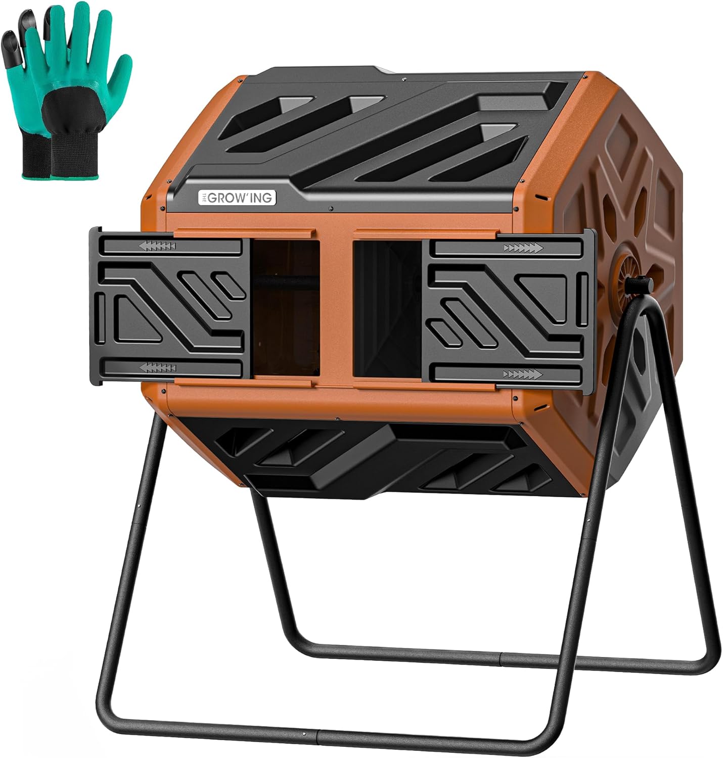 THEGROW'ING Updated 43 Gallon Compost Bin Outdoor