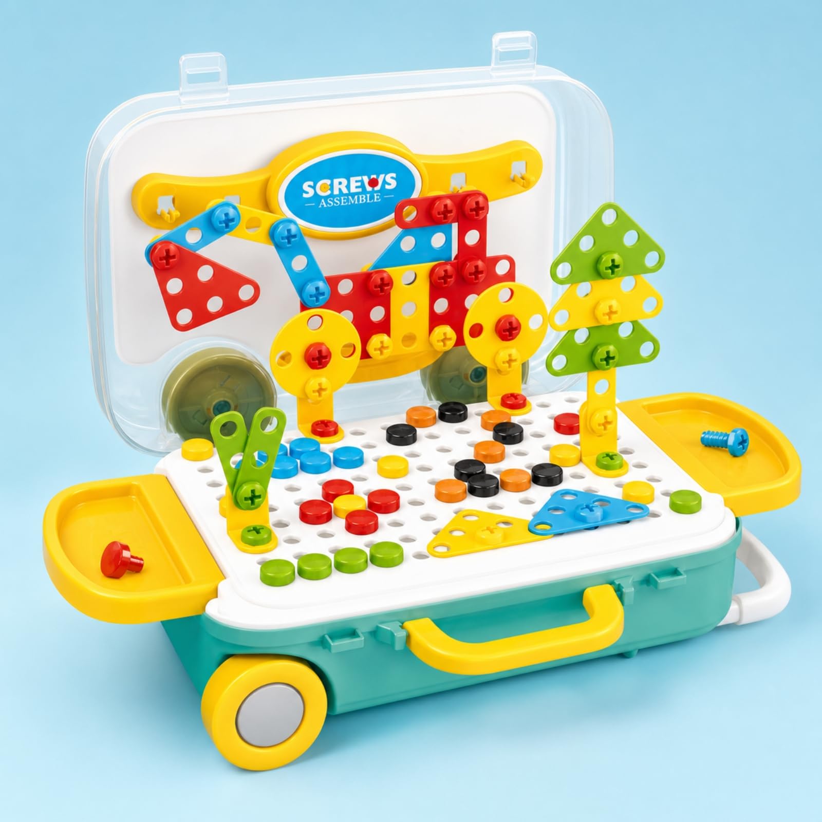 predolo Gioco di Assemblaggio | didattico, Creativo, Valigetta Attrezzi Giocattolo, per Casa