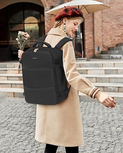 Miniatura 6 de LOVEVOOK Mochila de viaje para mujer, mochila de viaje para aviones, mochila de viaje para aviones, mochila de fin de semana para artículos