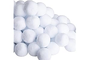 100 PCS Fake Snowballs for Kids: Simulated Snowball Fight Experience Indoors and Out