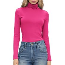 HOTOUCH Womens Turtleneck Long Sleeve Tops Lightweight Base Layer T-Shirts