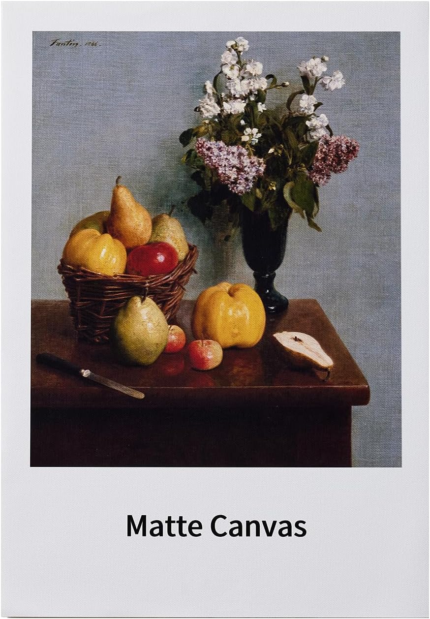 DURICO Décor Matte Canvas 340GSM Woven Fabric Fineart Digital Inkjet Photo Paper (24" x 50' Roll)