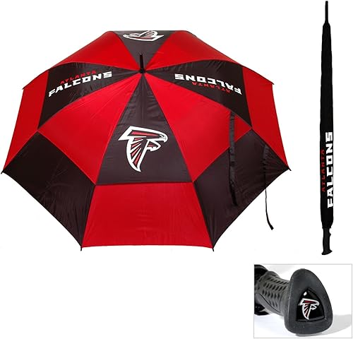 Vista 11 de Team Golf NFL - Paraguas de golf de 62 pulgadas con funda protectora, diseño de doble toldo de protección contra el viento, botón de apertura