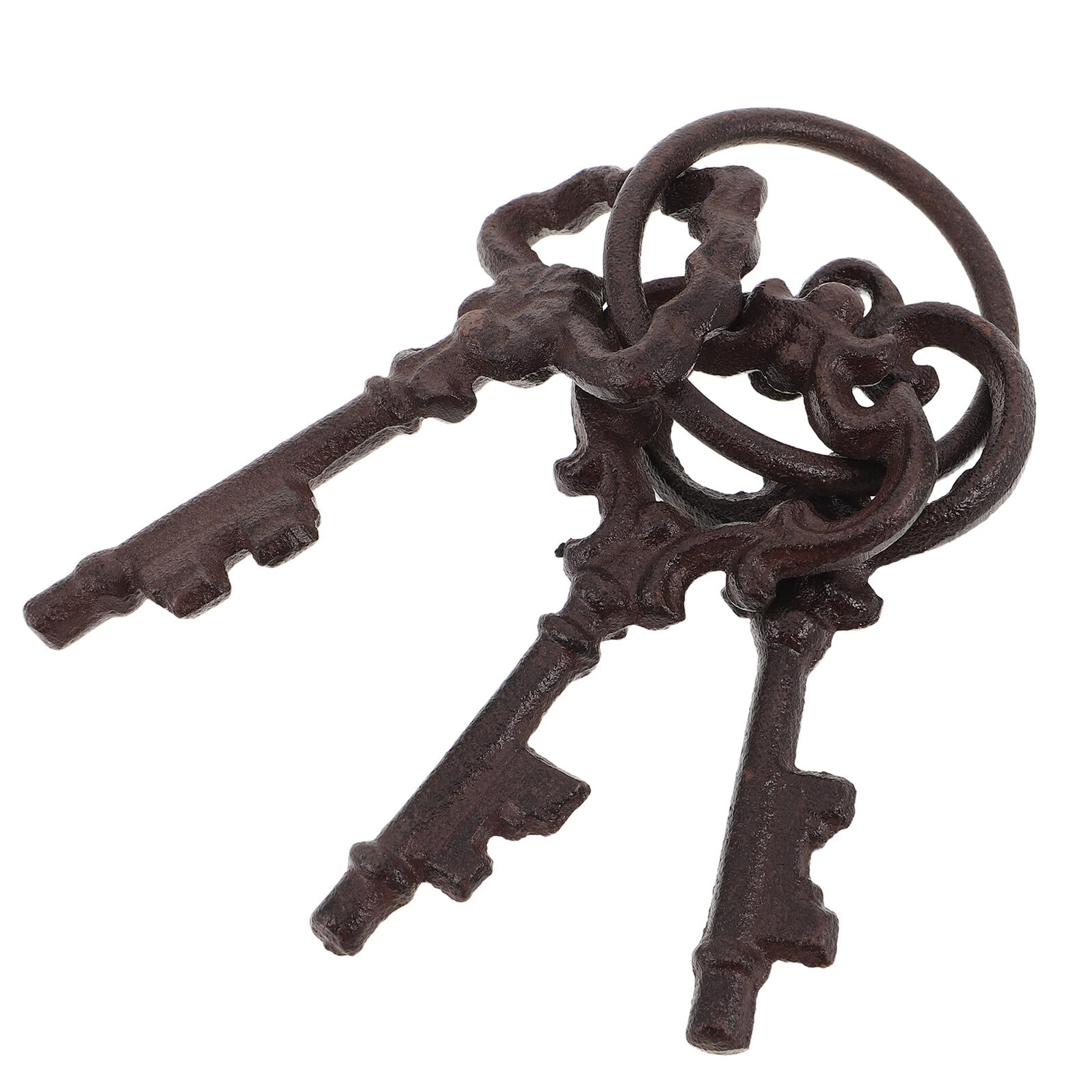 DECORNIJIA Llave de Pared Grande de Hierro Fundido Estilo Antiguo Diseño Vintage, Decoración Rústica para Patio y Hogar, Llavero Colgante Decorativo para Puerta y Sala de Estar