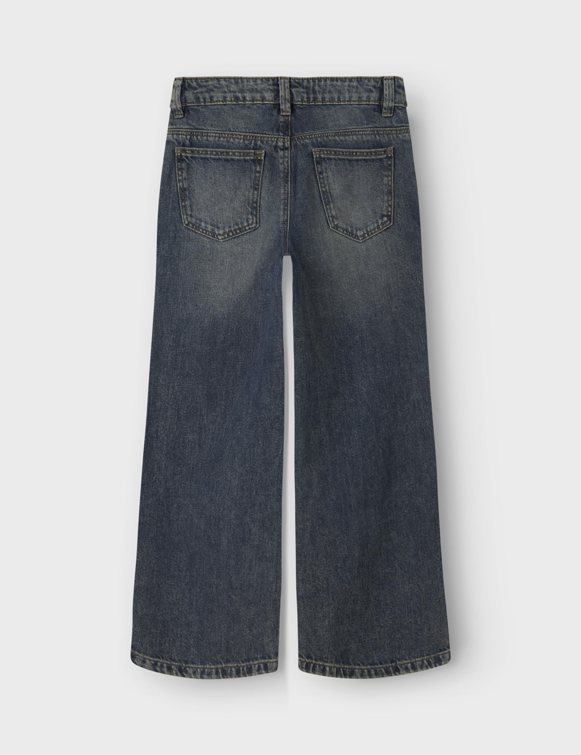 NAME IT Dziewczęce Nkfrose Wide Jeans 5529-Be Noos, Vintage Dark Blue Denim, 176