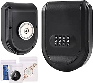 Magnetic Key Box Hider Under Car With 4 Digit Combination With Strong Magnet Lock Box Hide Key Outdoors Waterproof With Signal - 30