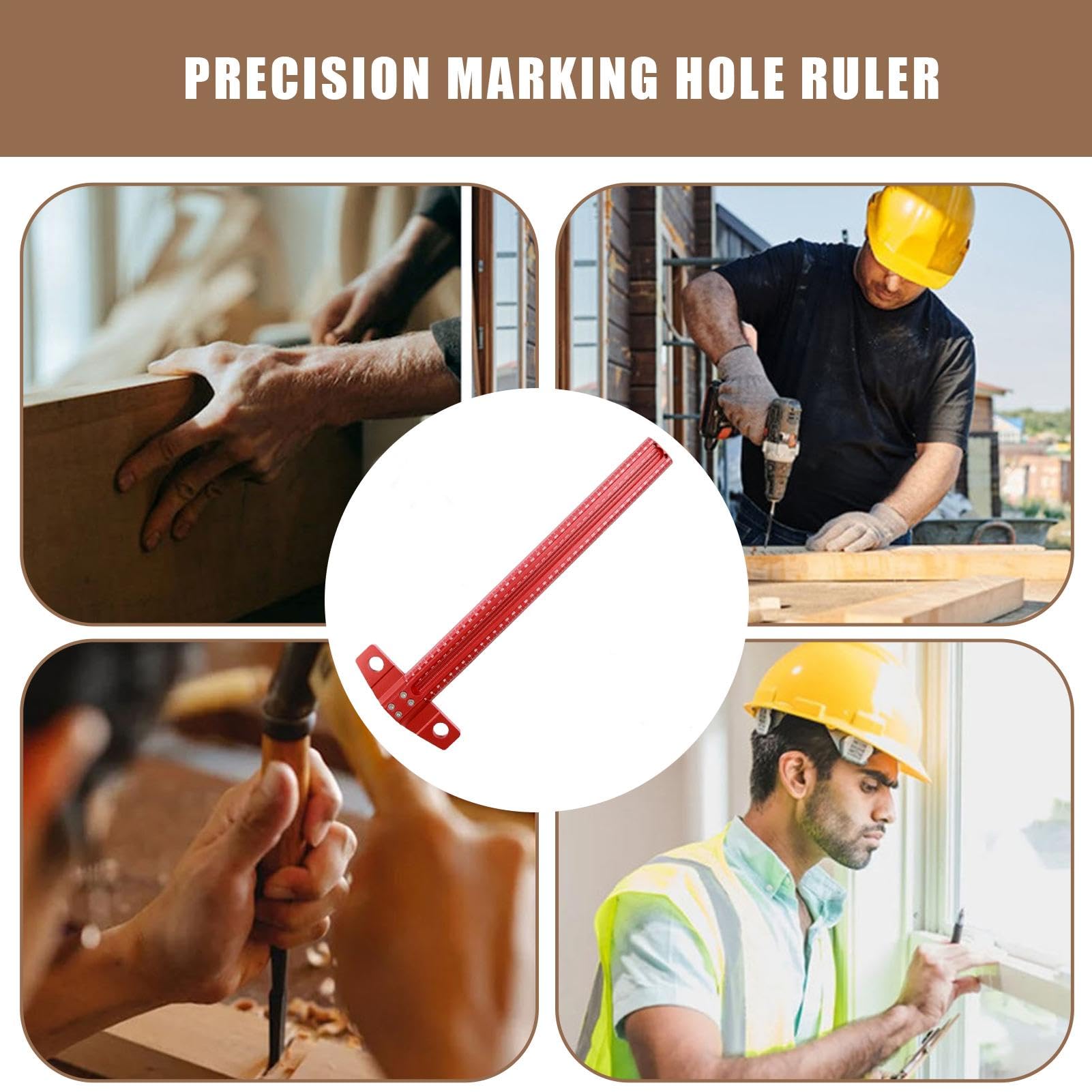 T Square - t Square Ruler | Escriba de carpintería | Marca de precisión T | Rulen | Arquitecto soberano para Carpenter | Calibre de marcado de escriba de madera | Reglas de abandono de agujeros de tro