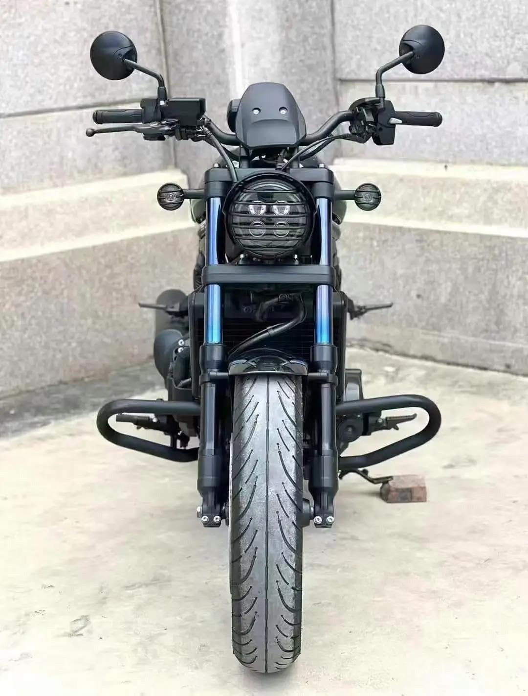 Dla Rebel Dla CMX 500 300 CMX500 2017-2024 Osłona Reflektora Motocyklowego Przednia Osłona Maski Osłona Widelca Szyba Przednia Szyby Przedniej