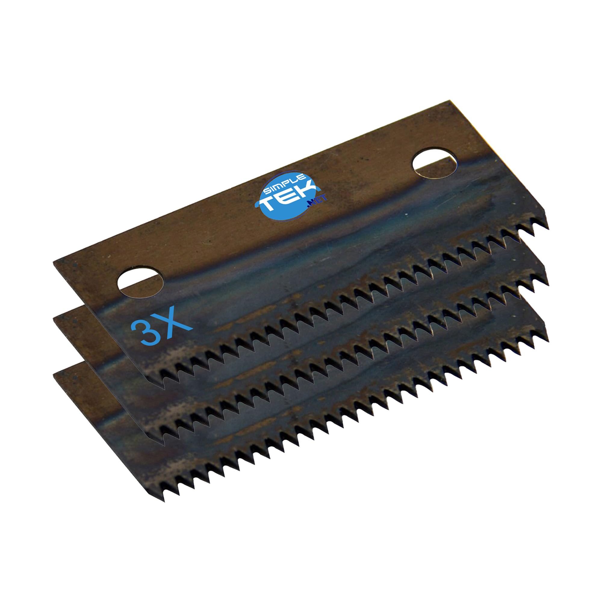 SIMPLETEK - 3x Lame di Ricambio in Acciaio per Dispenser/Distributore di Nastro Adesivo Standard da 50 mm