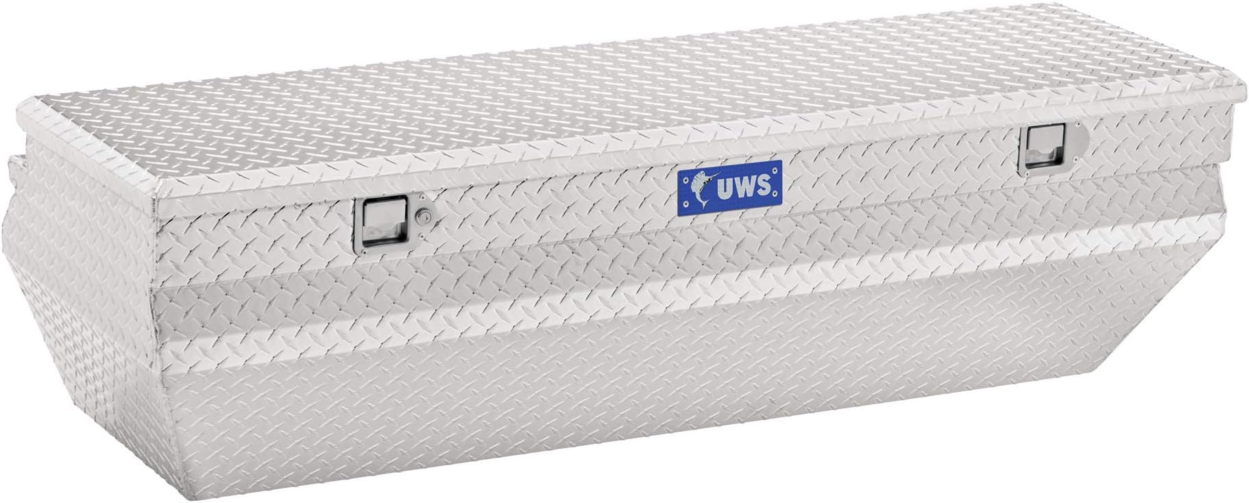 UWS EC20371 62-Inch Heavy-Wall Aluminum Wedge Angled Truck Storage Box, RigidCore Lid