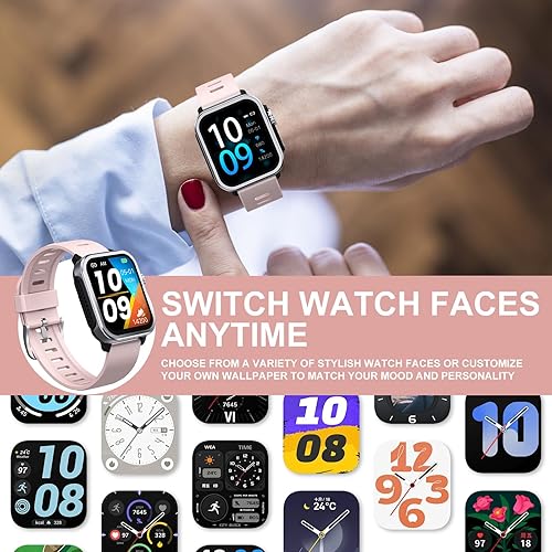 Miniatura 2 de Reloj inteligente para mujeres y hombres, rastreador de actividad física (respuestallamadas de marcado) con podómetrocaloríasfrecuencia