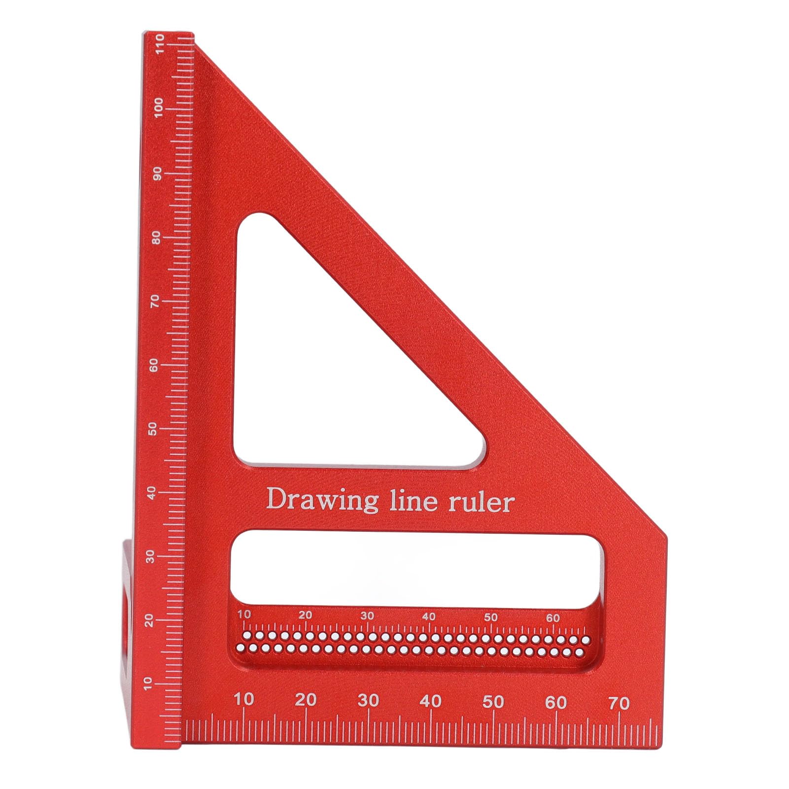 Righello di misurazione 3D multiangolo 45° 90° in Lega di Alluminio per Lavorazione del Legno, Squadra, goniometro, Righello Triangolare ad Alta precisione