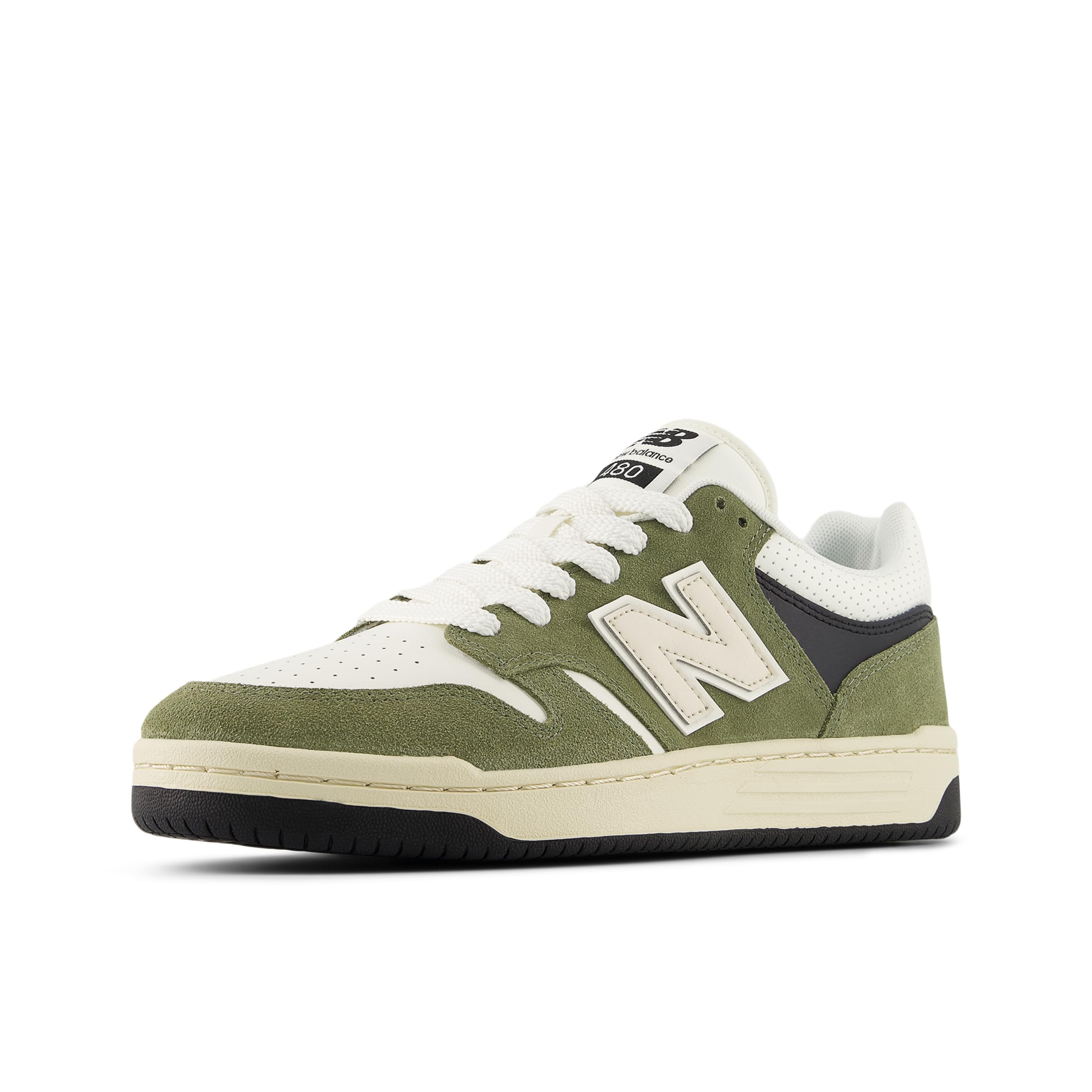 New Balance Men's 480 V1 Premium Sneaker, Dark Olivine/Sea Salt, 10.5 M