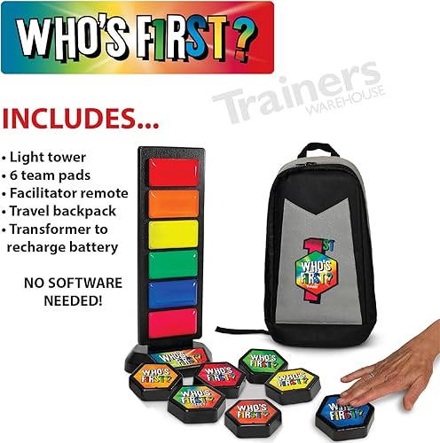 Miniatura 5 de Trainers Warehouse Quién es el primero Sistema de zumbador inalámbrico v3 Game 6  Fomenta la emoción de la presentación de juegos en el aula -