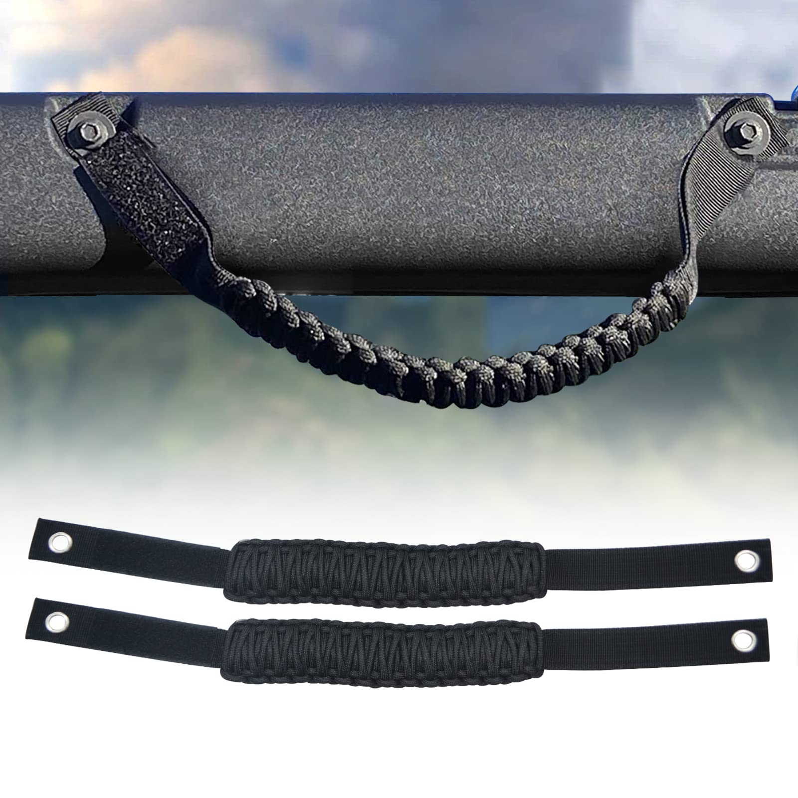 Buy COSYONALL Roll Bar Grab Handles for Ford Bronco, Paracord Grip
