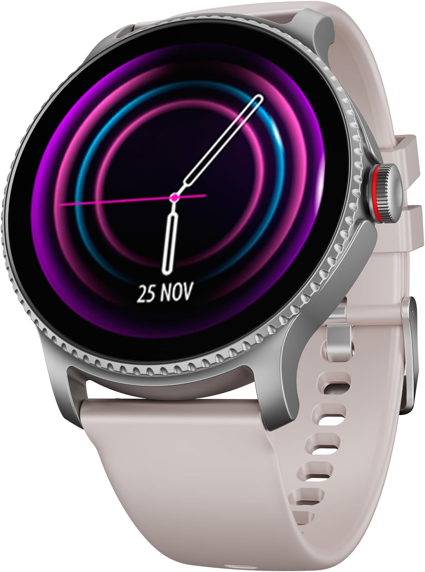 Boat Lunar Discovery w/ 1.39" (3.5 cm) HD Display, Turn-by-Turn Navigation, DIY Watch Face Studio, Bluetooth Calling, Emergency SOS, QR Tray, Smart Watch for Women(Cherry Blossom)