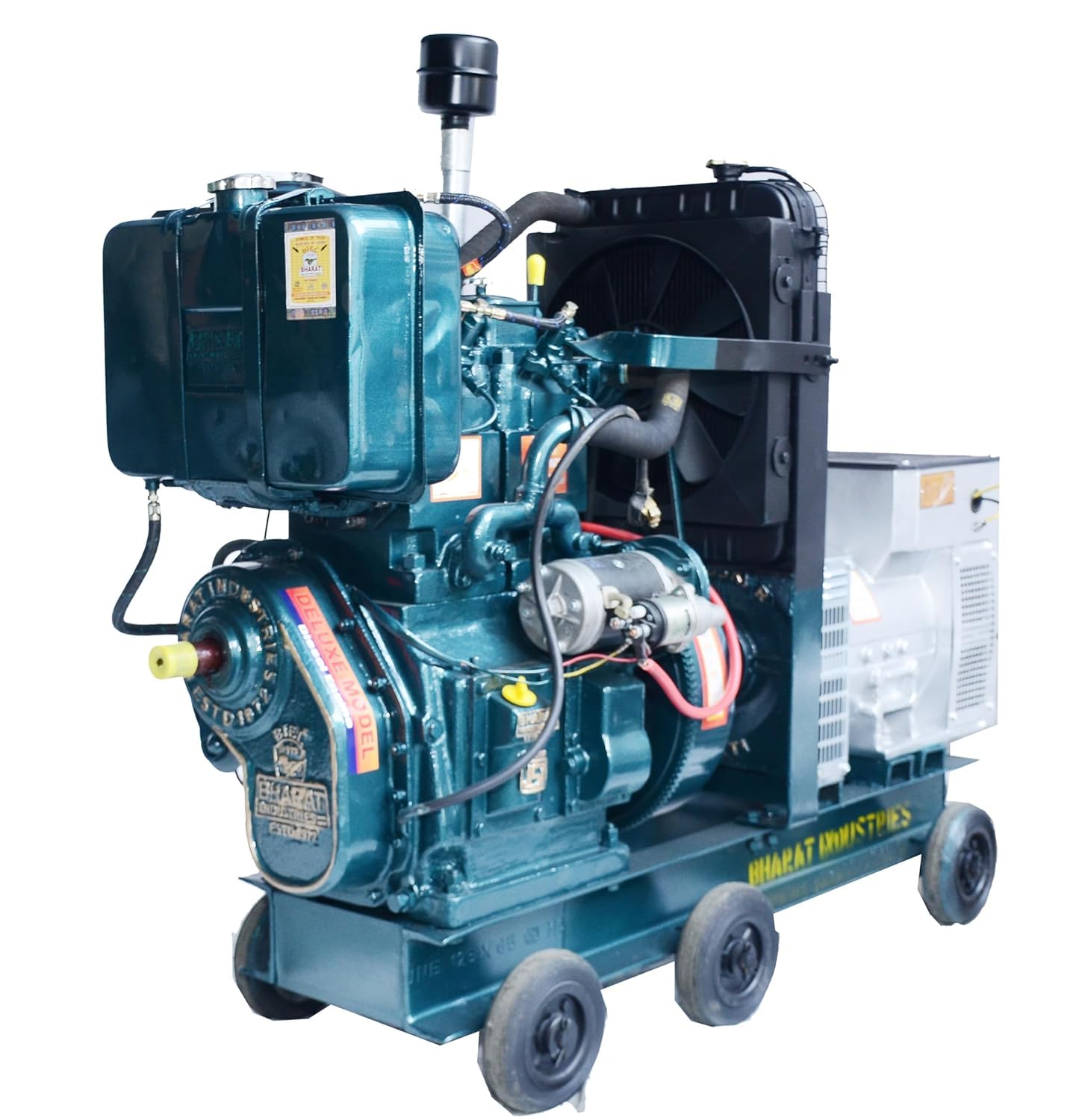 9KW Diesel Genrator Set Water/Air Cooled Three Phase 220 Volts With 14 Bph Power Diesel Engine.-image-2
