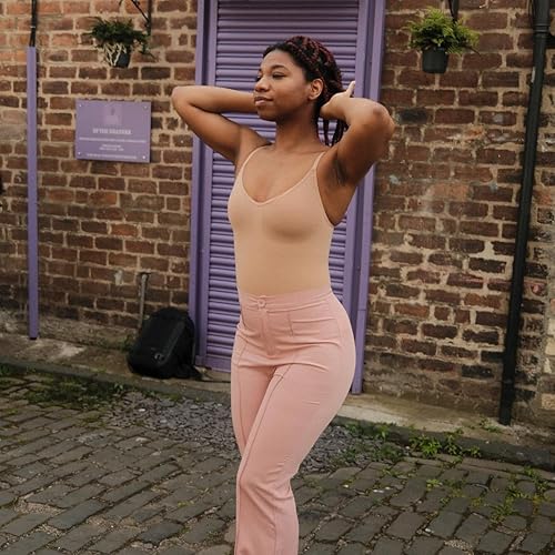 Miniatura 3 de SAFRIZ Body para mujer con control de abdomen, sin costuras, esculpiendo el cuerpo, camiseta sin mangas, tela dinámica de calidad (QDF)