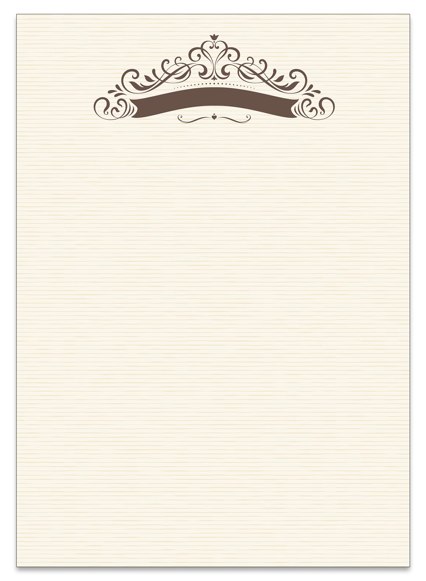 Xpieoyrm 50 Morceaux De Papier à Lettre Vintage A4, Papeterie Vintage