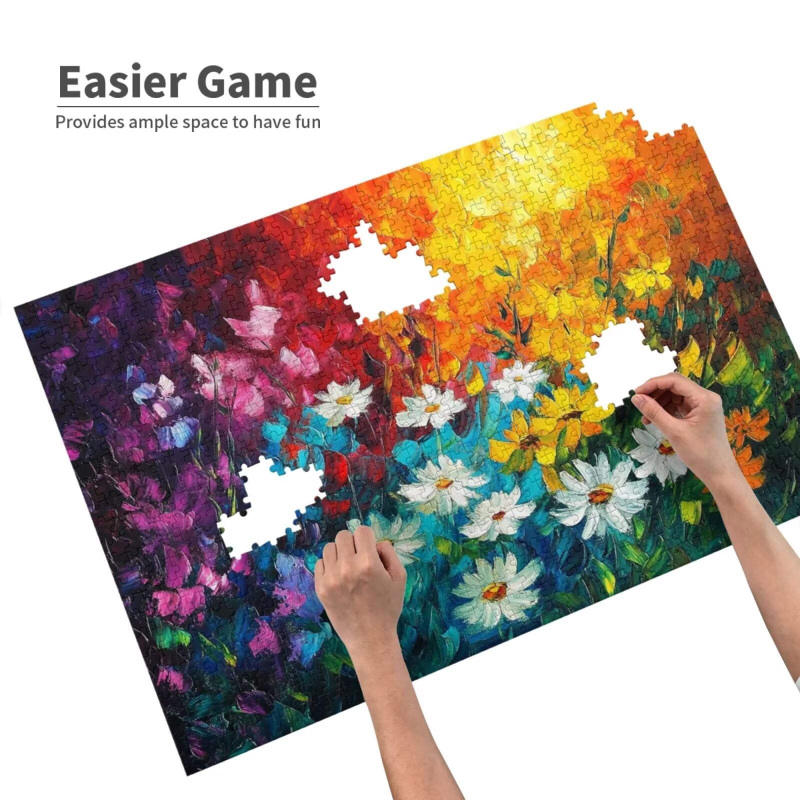 Puzzle retro, 6000 elementów, puzzle kwiatowe dla dorosłych, z pudełkiem na prezent, "zrób to sam", duże drewniane puzzle dla dorosłych, gra zręcznościowa dla całej rodziny, prezenty dla kobiet, 105 x
