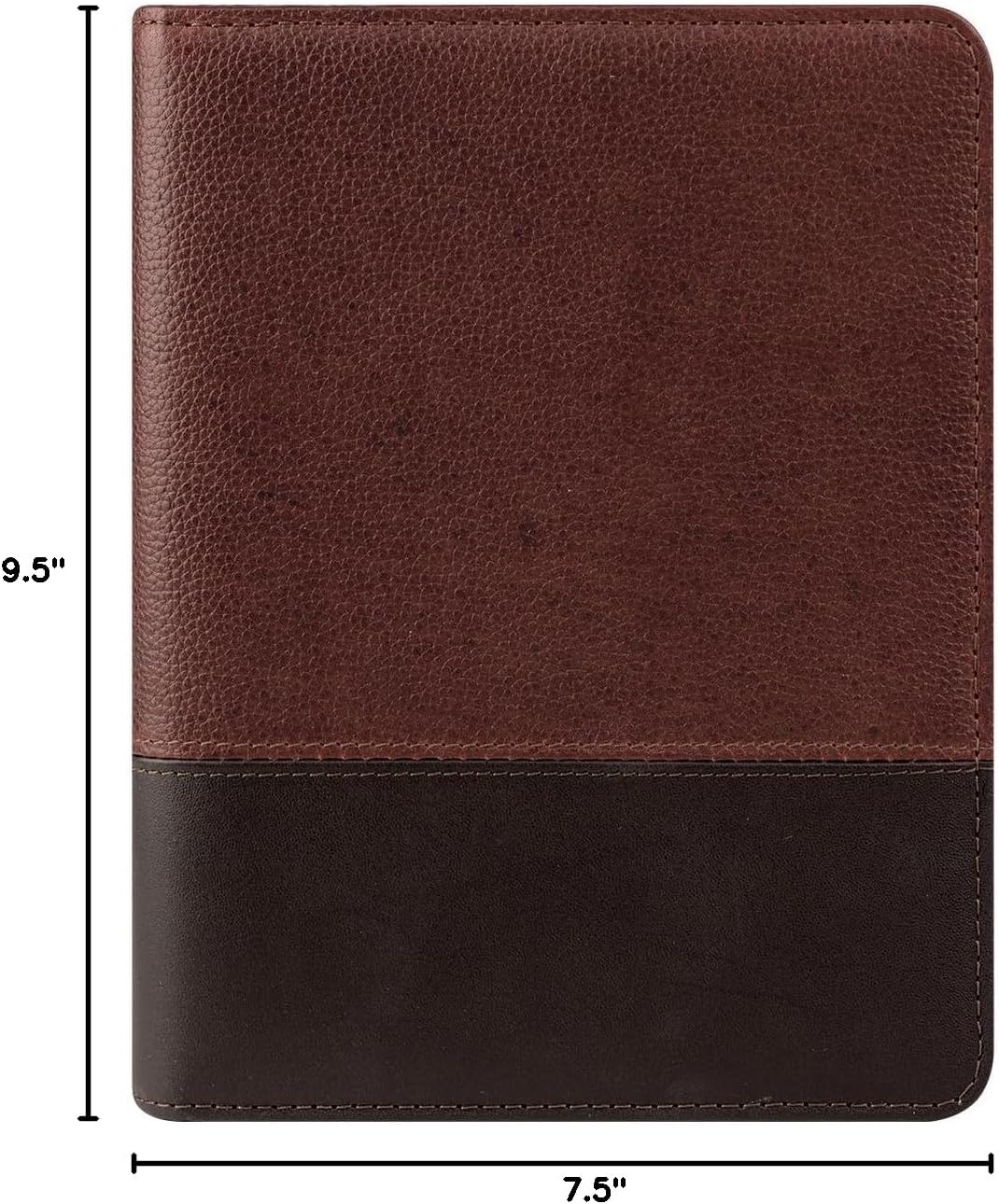 FranklinCovey - Logan Ring-Bound Binder for FranklinCovey Planners | Leather - Open Binder (Classic, Chocolate/Espresso)