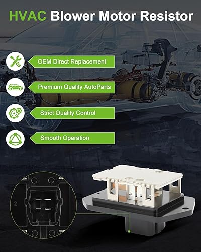 Miniatura 2 de SCITOO Regulador de resistencia del motor del ventilador del ventilador del calentador de aire acondicionado para 2011-2016 para Scion tC2008-2015